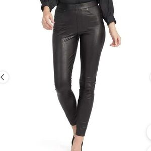 SPANX Like Leather Faux Stretch-leather Pants Plus Size 2X Color Black
